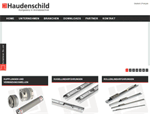 Tablet Screenshot of haudenschild.com